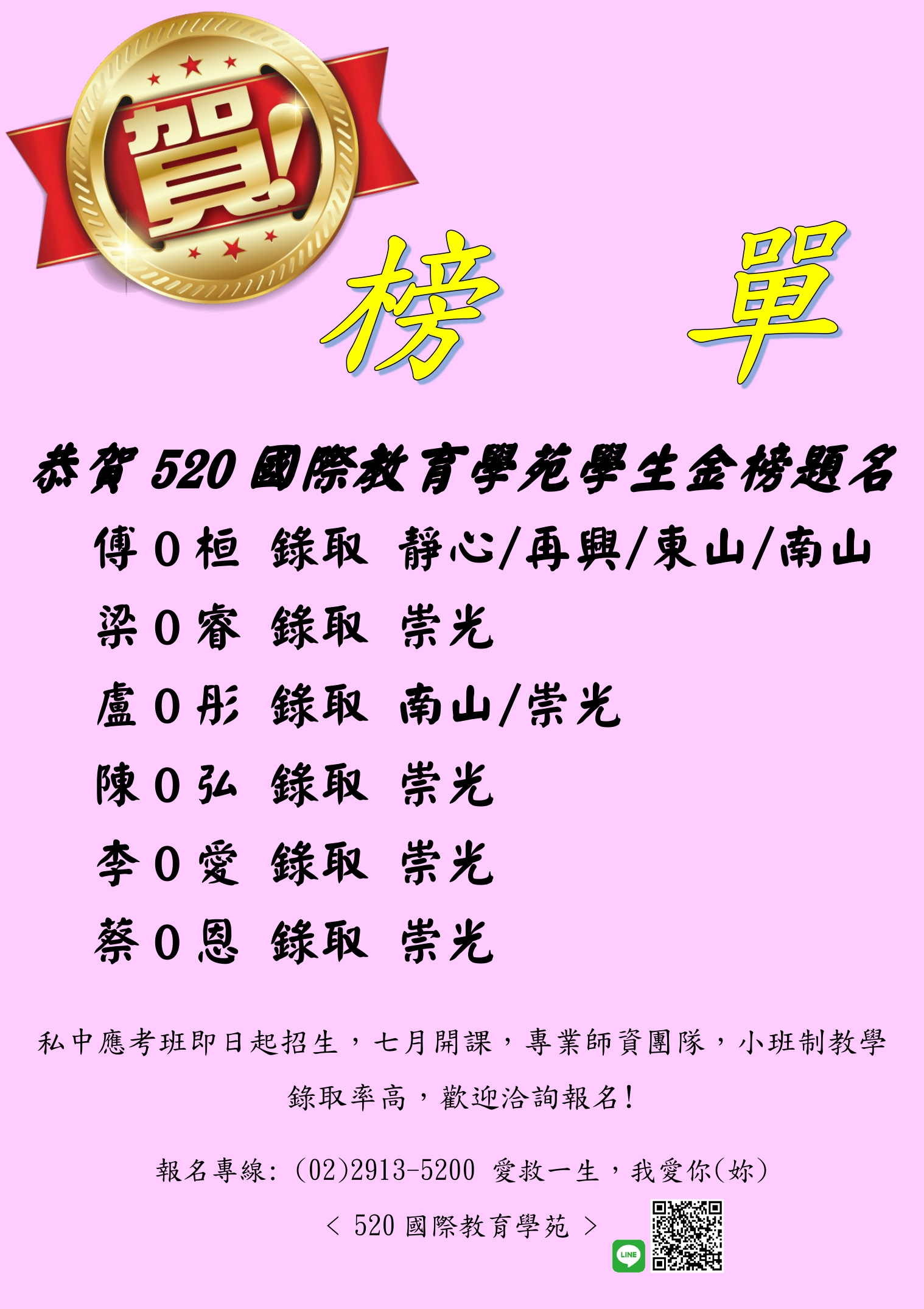 金榜題名